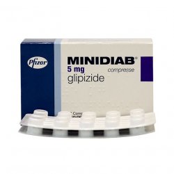Минидиаб (Глипизид, аналог Мовоглекена) 5мг №30 в Саратове и области фото